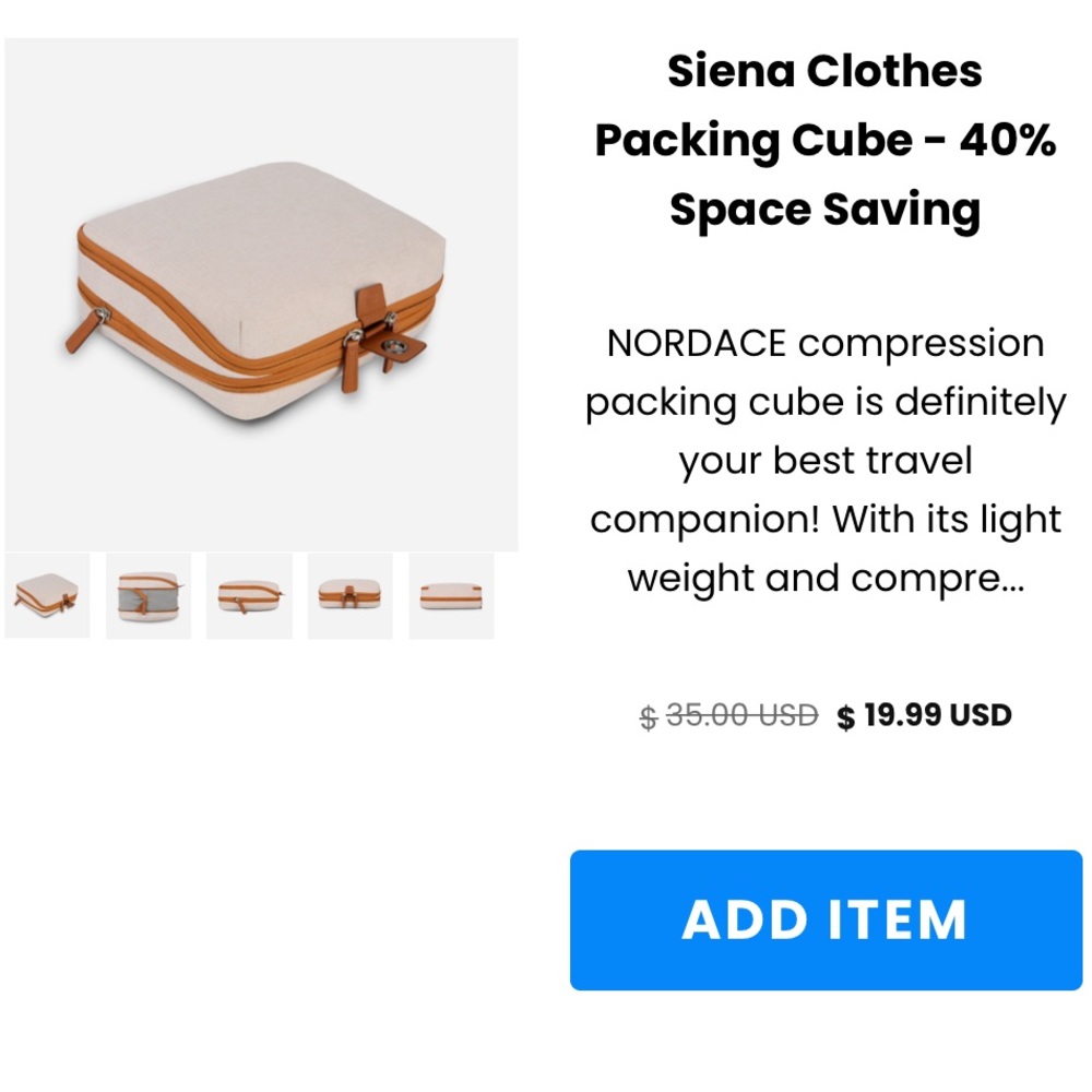 NORDACE SIENA compression packing cube